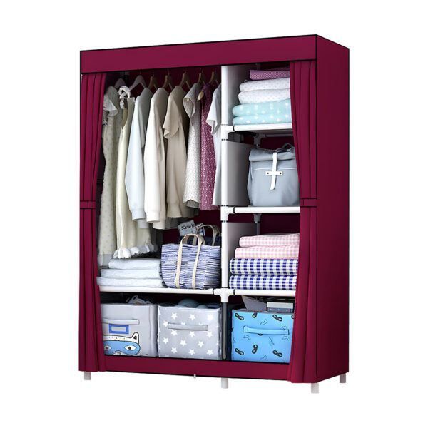 Guarda Roupa Organizador Armário Dobrável Portátil 3 Portas - Image 4