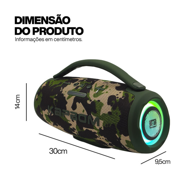 Caixa de som Bluetooth à prova D'água aux / usb - Image 10