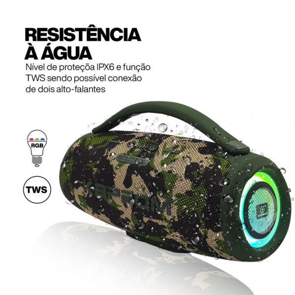 Caixa de som Bluetooth à prova D'água aux / usb - Image 7