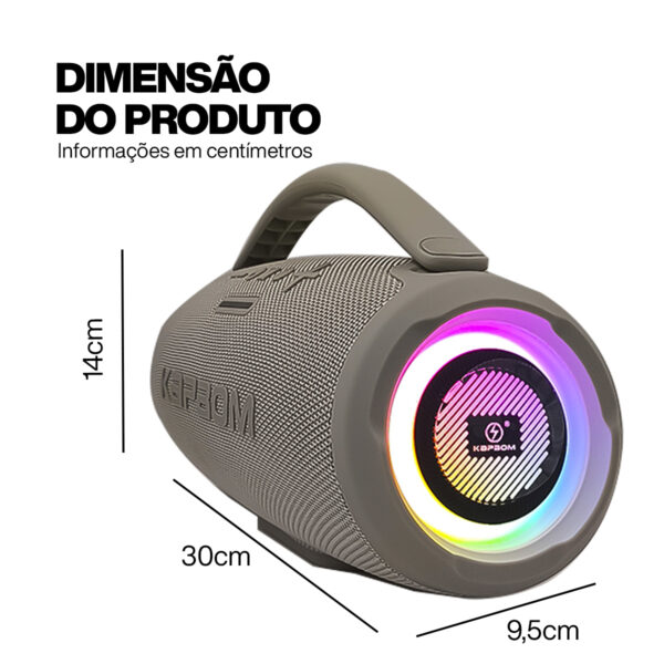 Caixa de som Bluetooth à prova D'água aux / usb - Image 12