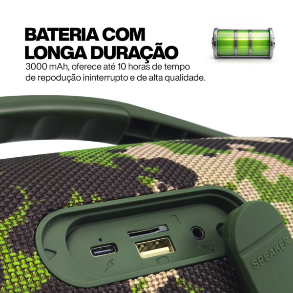 Caixa de som Bluetooth à prova D'água aux / usb - Image 5