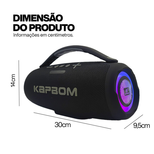 Caixa de som Bluetooth à prova D'água aux / usb - Image 11