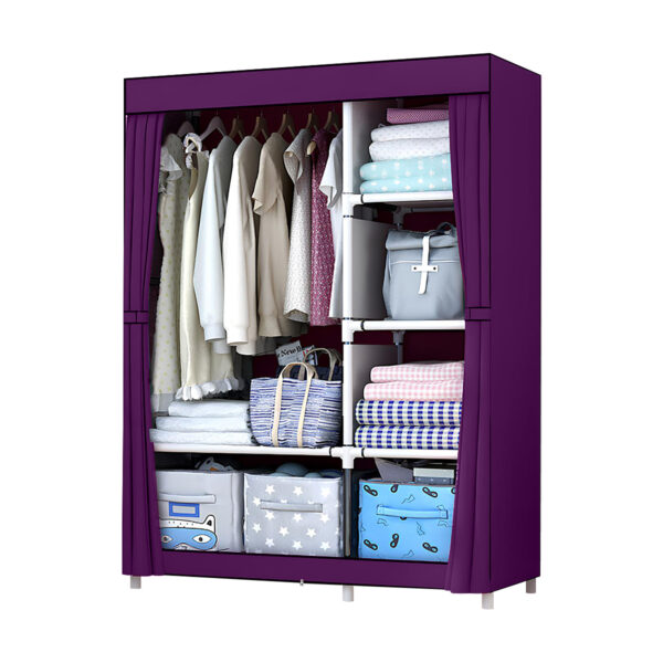 Guarda Roupa Organizador Armário Dobrável Portátil 3 Portas - Image 5