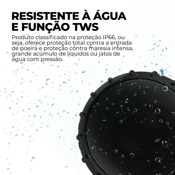 Caixa de som Bluetooth à prova D'água Emborrachada - Image 2
