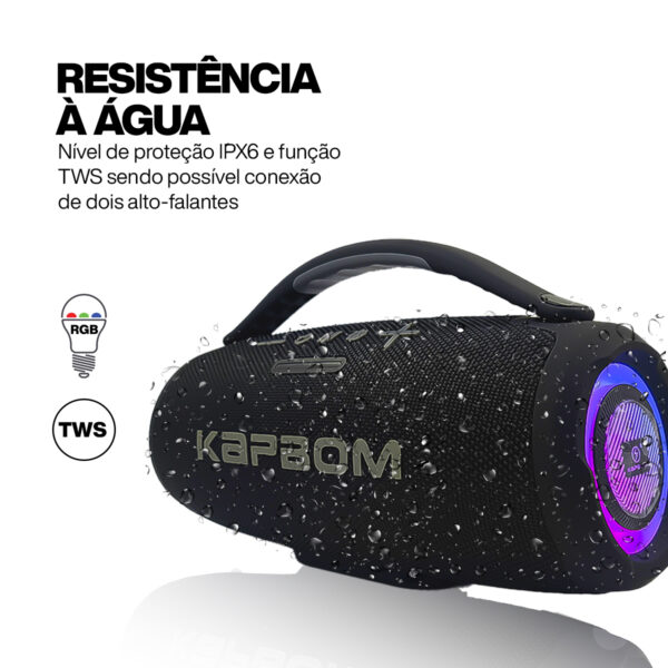 Caixa de som Bluetooth à prova D'água aux / usb - Image 9