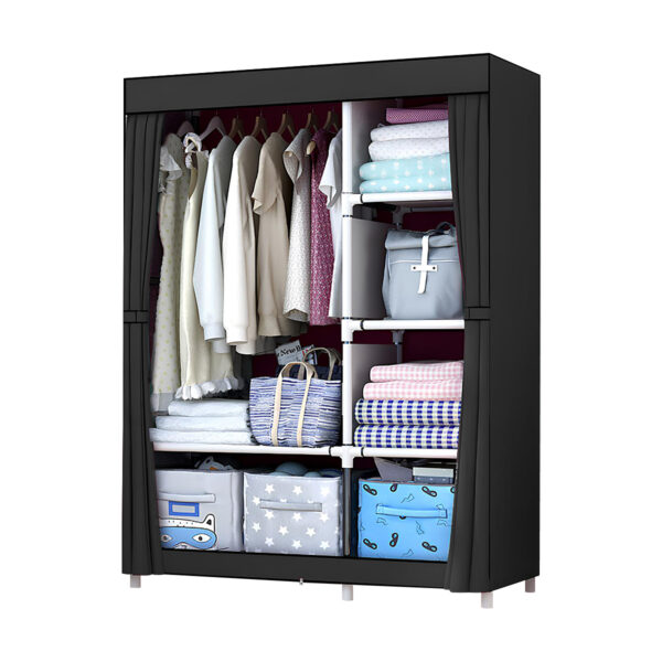 Guarda Roupa Organizador Armário Dobrável Portátil 3 Portas - Image 7