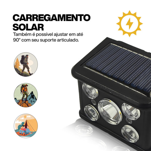 Lanterna Led Cabeça Recarregável Potente Pesca Luz Branca - Image 3