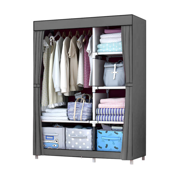 Guarda Roupa Organizador Armário Dobrável Portátil 3 Portas - Image 6