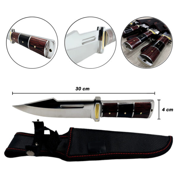 Faca Tática Pesca Inox Com Guarda Estilo Gladius Fulltang - Image 2