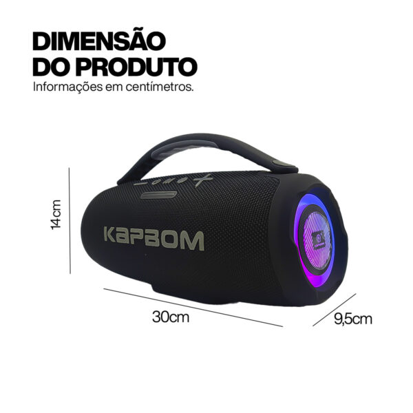 Caixa de som Bluetooth Portátil à prova D'água - Image 5